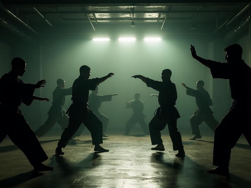 Group martial arts training at Defence Master Taekwondo Academy Pakistan