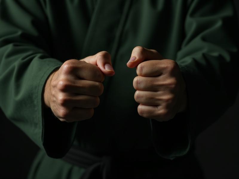 Close combat and defensive stance training session